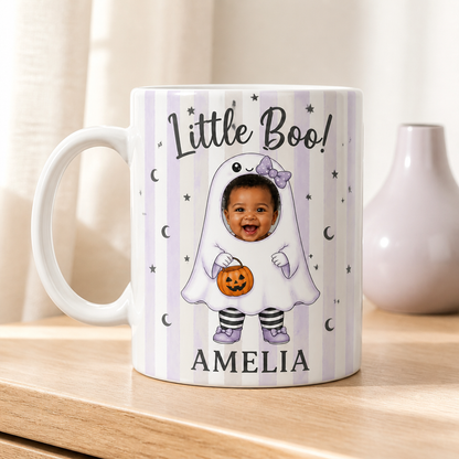 Little Boo! – Personalized Photo Edge-to-Edge Mug – Halloween Gift mockup-product-6a95448eb0a3d5d227d66306.png