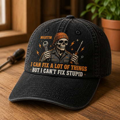I Can Fix a Lot of Things – Personalized Printed Cap – Halloween Gift mockup-product-6a95459013ba929a558b3d75.png
