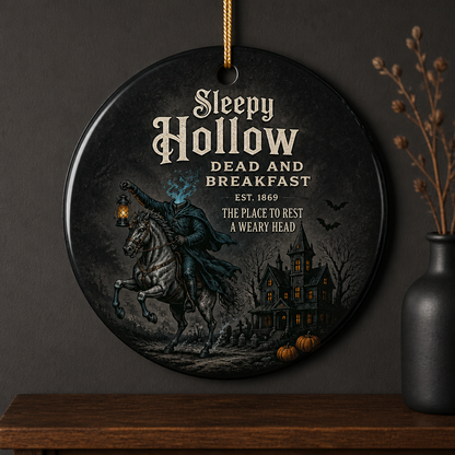 Sleepy Hollow Dead & Breakfast Ornament – Headless Horseman Halloween Keepsake, Gothic Haunted House Decor, Spooky Gift for Horror Lovers mockup-product-6a98ea48a0d718ff990ffea8.png