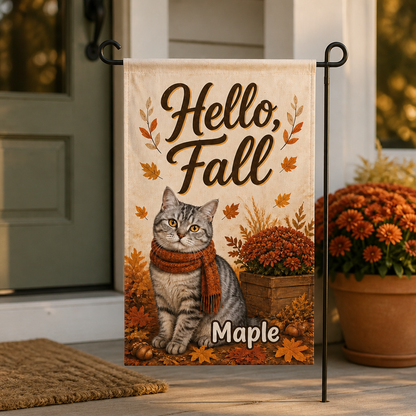 Hello, Fall – Personalized Photo Flag – Fall Gift mockup-product-6a98f0262c12eed8581dc9ca.png