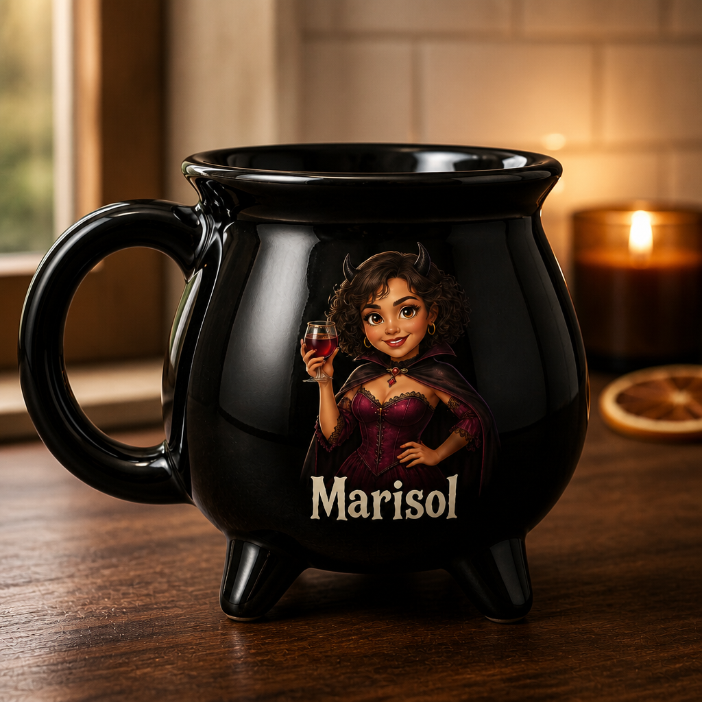 Little Devil Personalized Black Ceramic Witch Mug – Custom Photo Halloween Coffee Mug for Her, Cute Spooky Gift for Wife, Girlfriend, Sister or Best Friend mockup-product-6a991bb99b3d9a707ba5ef21.png