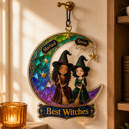 Best Witches – Personalized Photo Suncatcher Ornament – Halloween Gift For Bestie, Best Friend, Soul Sister mockup-product-6a99352623908f3da0ecc698.png