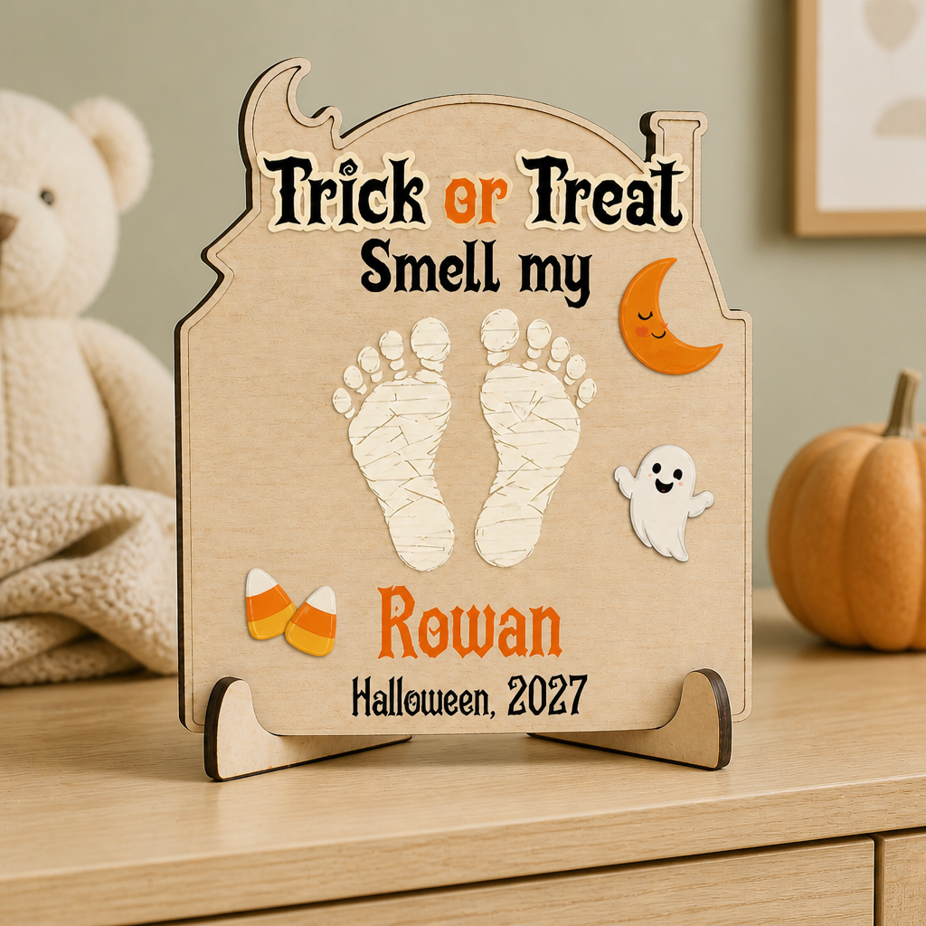 Trick or Treat Smell my – Personalized 2-Layer Standing Wooden Plaque – Cute Halloween Gift mockup-product-6a9a4511f486fc7a754616f0.png