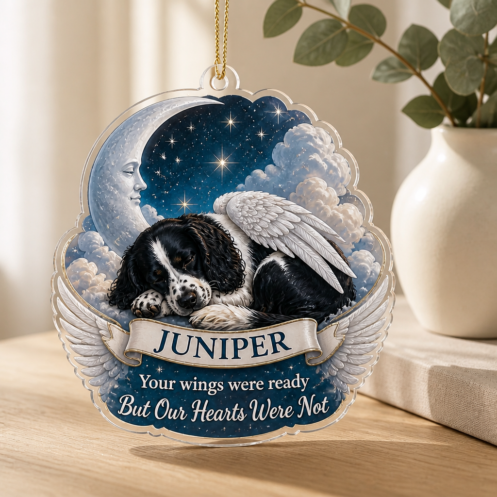 Your wings were ready – Personalized Photo Personalized 3D Ornament – Memorial Gift mockup-product-6a9a6e1fd258945ccc561519.png