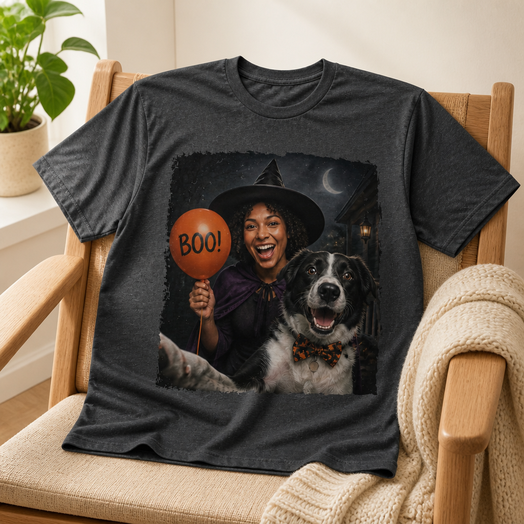 Boo! – Personalized Photo T-shirt – Halloween Gift mockup-product-6a9b85e79e39e378918440a8.png