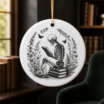 Personalized Gothic Reading Skeleton Ornament – Spooky Bookworm Halloween Tree Decor – Unique Gift for Book Lovers mockup-product-6a9c3ae3ccdaddb64326d32d.png