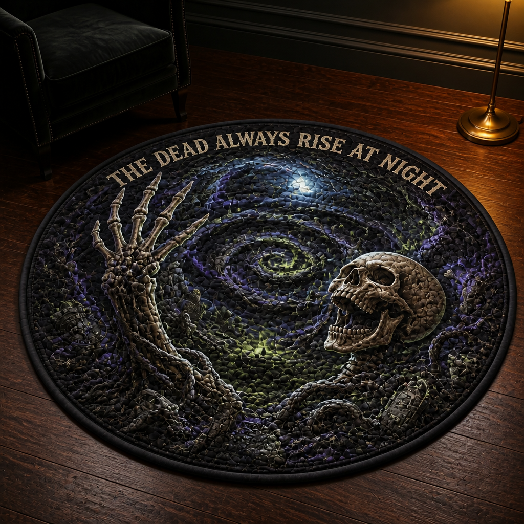 The Dead Always Rise at Night – Personalized Quilted Carpet – Halloween Gift For Family, Friends mockup-product-6a9c3ae805b60368a9d1d5de.png