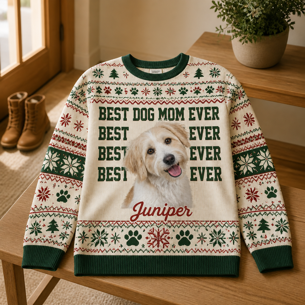 Best Dog Mom Ever – Personalized Photo Ugly Sweatshirt – Christmas Gift mockup-product-6a9e2fcdfe70bf0bb7d848c5.png