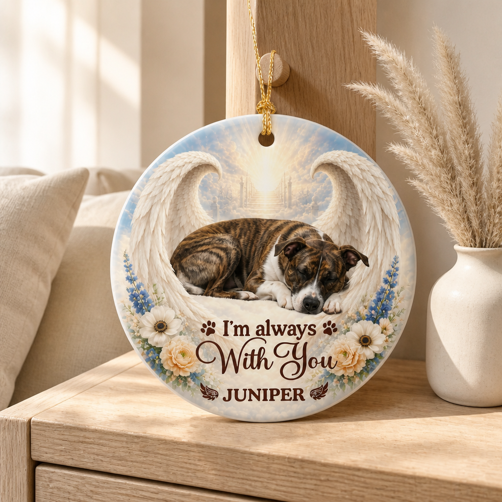 I’m always With You – Personalized Photo Ornament – Memorial Gift mockup-product-6a9fbc84de49497942c8f1a2.png