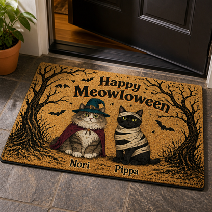 Happy Meowloween – Personalized Photo Doormat – Halloween Gift mockup-product-6aa0d3143313ac2b1dc9e970.png