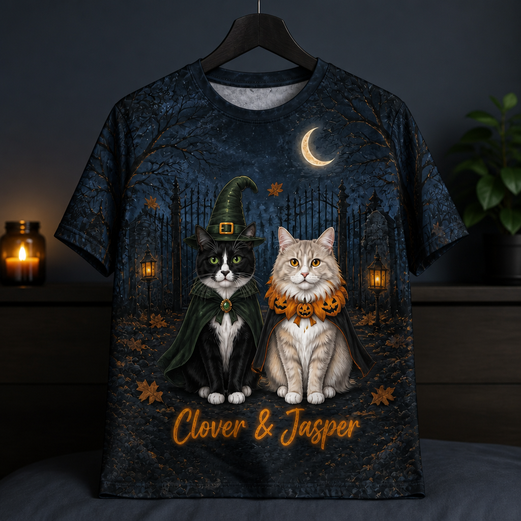 Custom Witch Cats All-Over Print Shirt – Your Cats in Halloween Costumes mockup-product-6aa1255638c900e6bccaf17a.png
