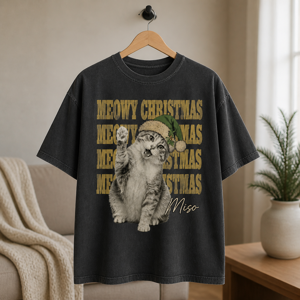 Meowy Christmas – Personalized Photo Comfort Color TShirt – Christmas Gift For Friends, Pet Lover mockup-product-6aa756fc55d01e9806a5d936.png