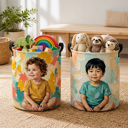 Custom Photo Color Basket - Personalized Gifts For Kids - Special Of Joy mockup-product-6aa7579517c6a5a083d8bd72.png