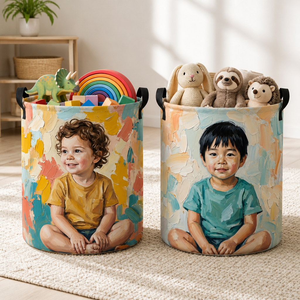 Custom Photo Color Basket - Personalized Gifts For Kids - Special Of Joy mockup-product-6aa7581144d353c3b02560fb.png