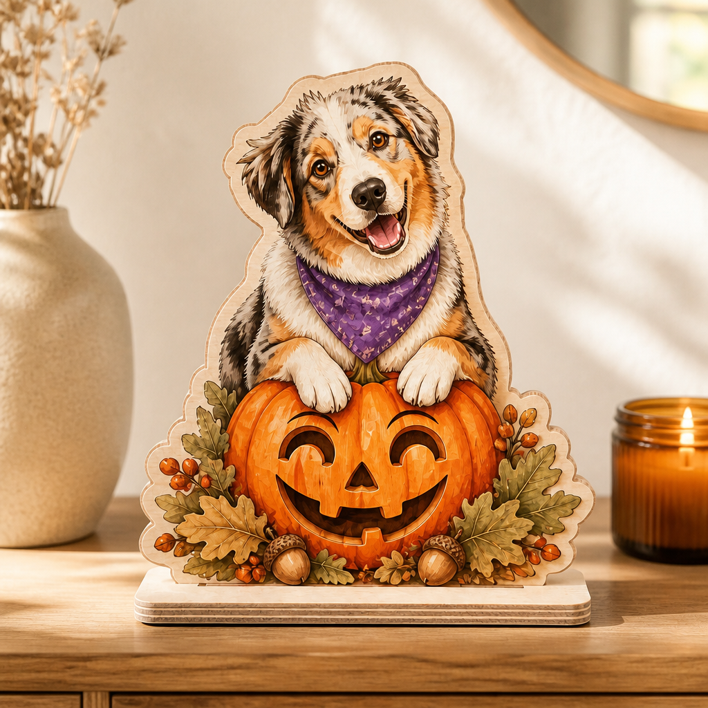 Custom Pet Pumpkin Plaque – 2-Layer Wooden Standing Decor from Photo mockup-product-6ab09e083c1a03dc5029fb3a.png