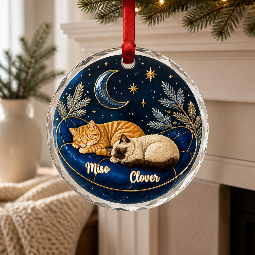 Custom Cat Crystal Ornament – Midnight Nap with Pet Names mockup-product-6ab09e294088d19bae0d03c8.png