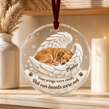 Your wings were ready – Personalized Photo Ornament – Pet Loss Gift mockup-product-6ab0b84146611d182ad9e645.png