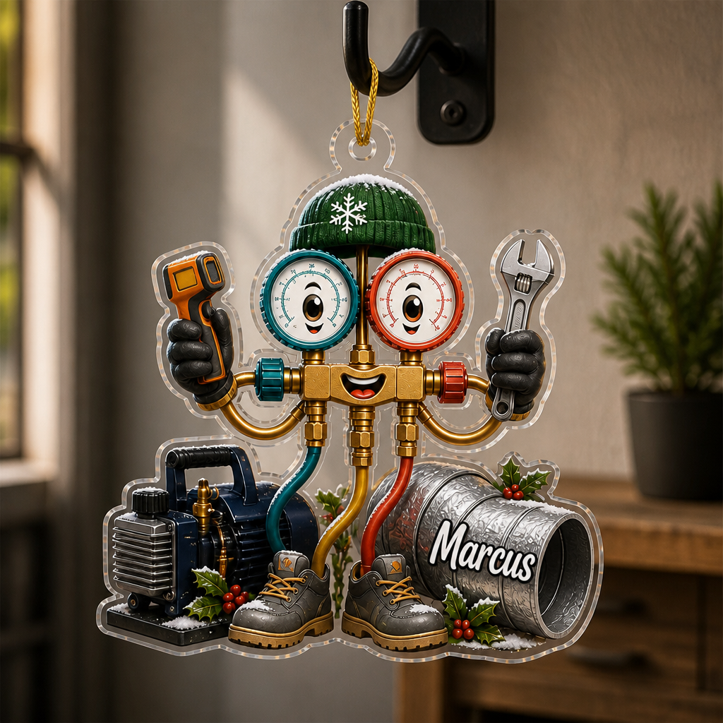 Custom HVAC Tech Ornament – Personalized Name Gift for AC & Heating Pros mockup-product-6ab0b88146611d182ad9e646.png