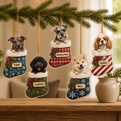 Custom Pet Stocking Ornament – Your Pet Peeking Out, Name Included mockup-product-6ab3406e7d7b400d5df55463.png