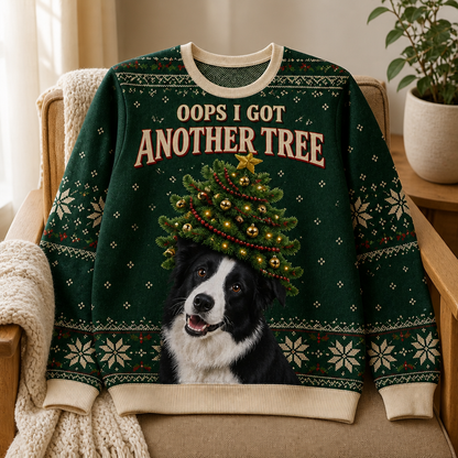 Oops I Got Another Tree – Personalized Photo Ugly Sweatshirt – Christmas Gift mockup-product-6ab34a9a6a247857113619c2.png