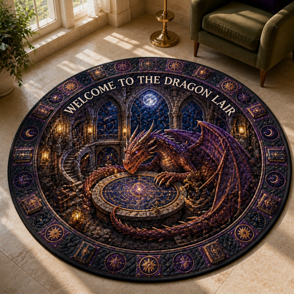 Welcome to the Dragon Lair – Personalized Quilted Carpet – Reading Lover Gift mockup-product-6ab3592cff62c5d4acb35b27.png