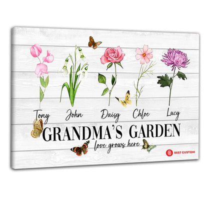 Birth Month Flower Canvas - Gift For Grandma mockupcanvas.jpg