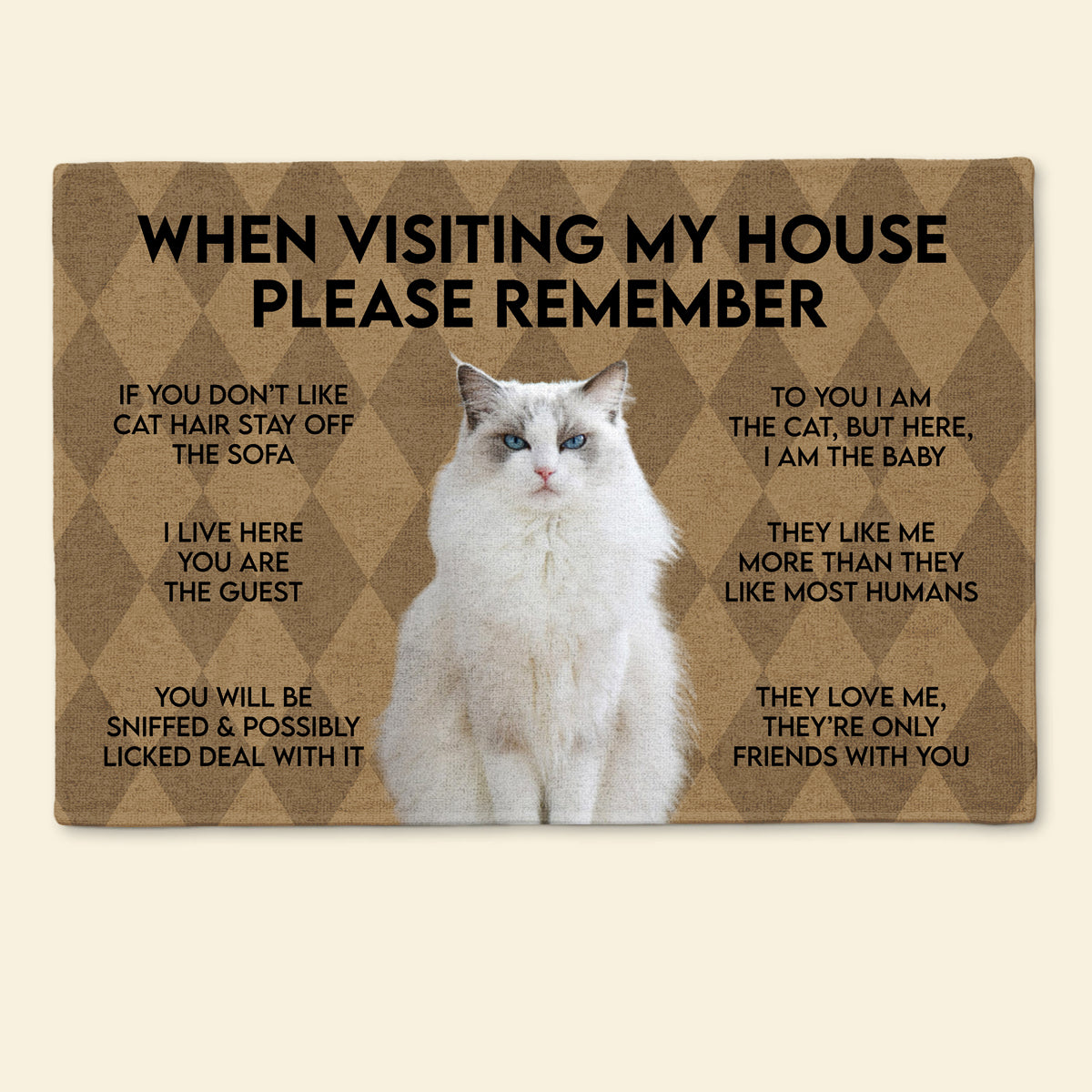 When Visiting My House Please Remember Cat Indoor And Outdoor Upload Photo - Personalized Doormat - Cat , Gifts For Cat Lovers mockupdoormat_19d1339d-c12d-4c52-9539-4e1c5f9eff23.jpg