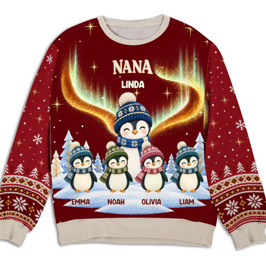 Embroyce penguin personalized sweatshirt — Persoly editable design sample