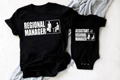 Regional Manager and Assistant to the Regional Manager Shirt, The Office, Matching Father Son Shirt photo1714123543.jpg
