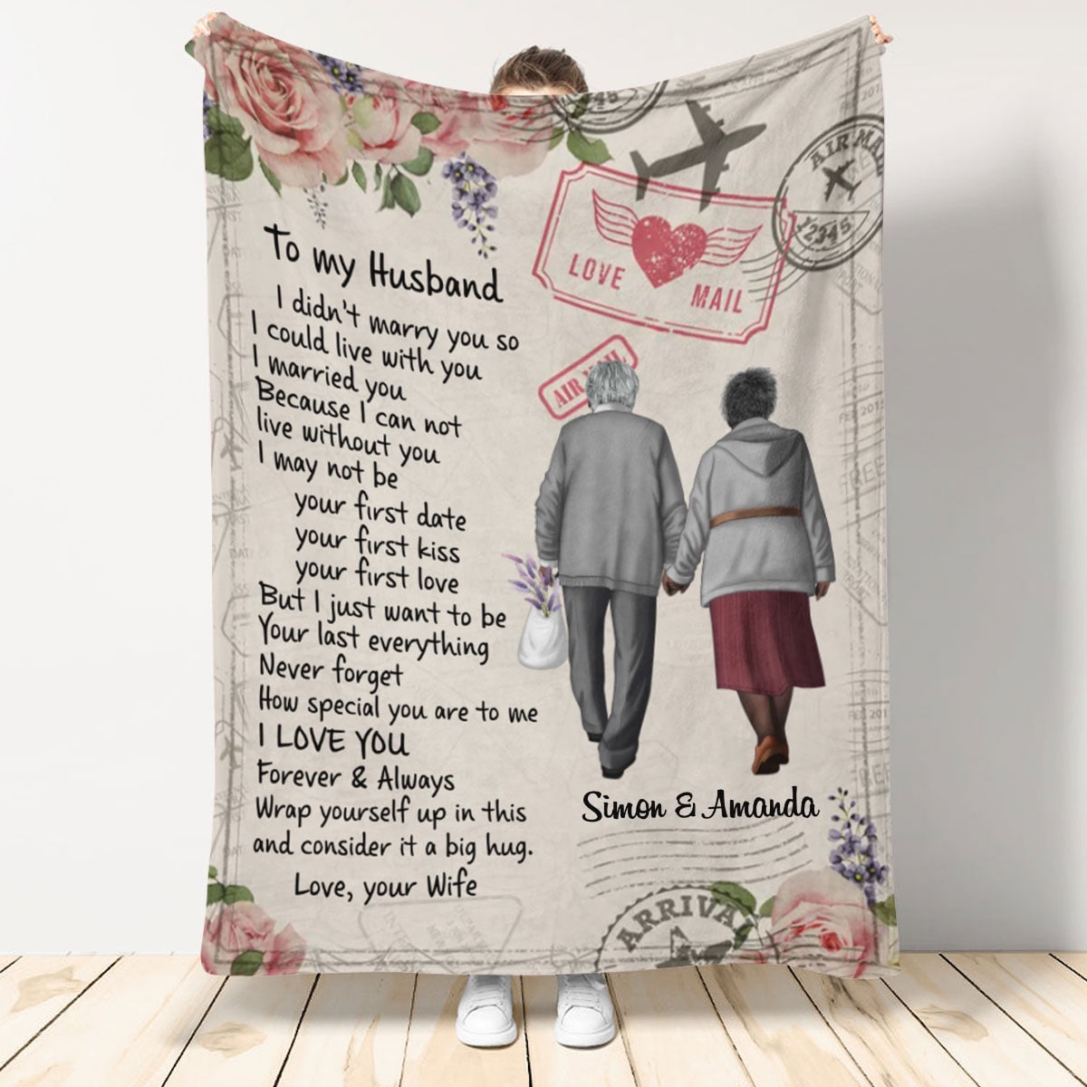 To My Wife I Love You Personalized Blanket - Gift For Couple photo_2022-09-08_16-36-17_061d02c2-2f56-4f81-80bb-0fb5b41262f0.jpg