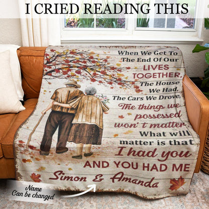 Old Couple Lives Together Personalized Blanket - Gift For Couple photo_2022-12-1317.09.13.jpg