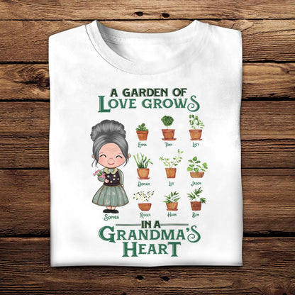 Grandma's Garden - Personalized Shirt - Loving, Birthday Gift For Grandma Apparel - Gift For Grandma photo_2023-02-07_16-45-46.jpg