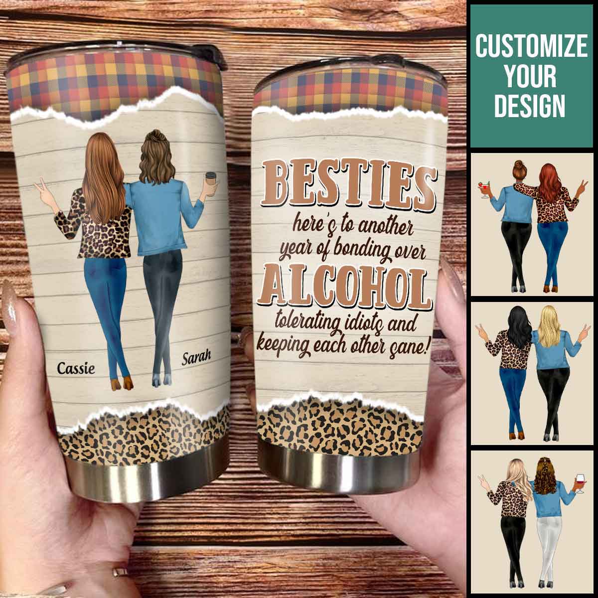 Besties, Alcohol Tolerating, Bonding Over - Birthday, Tumbler - Gift For Bestie photo_2023-02-11_11-23-16.jpg