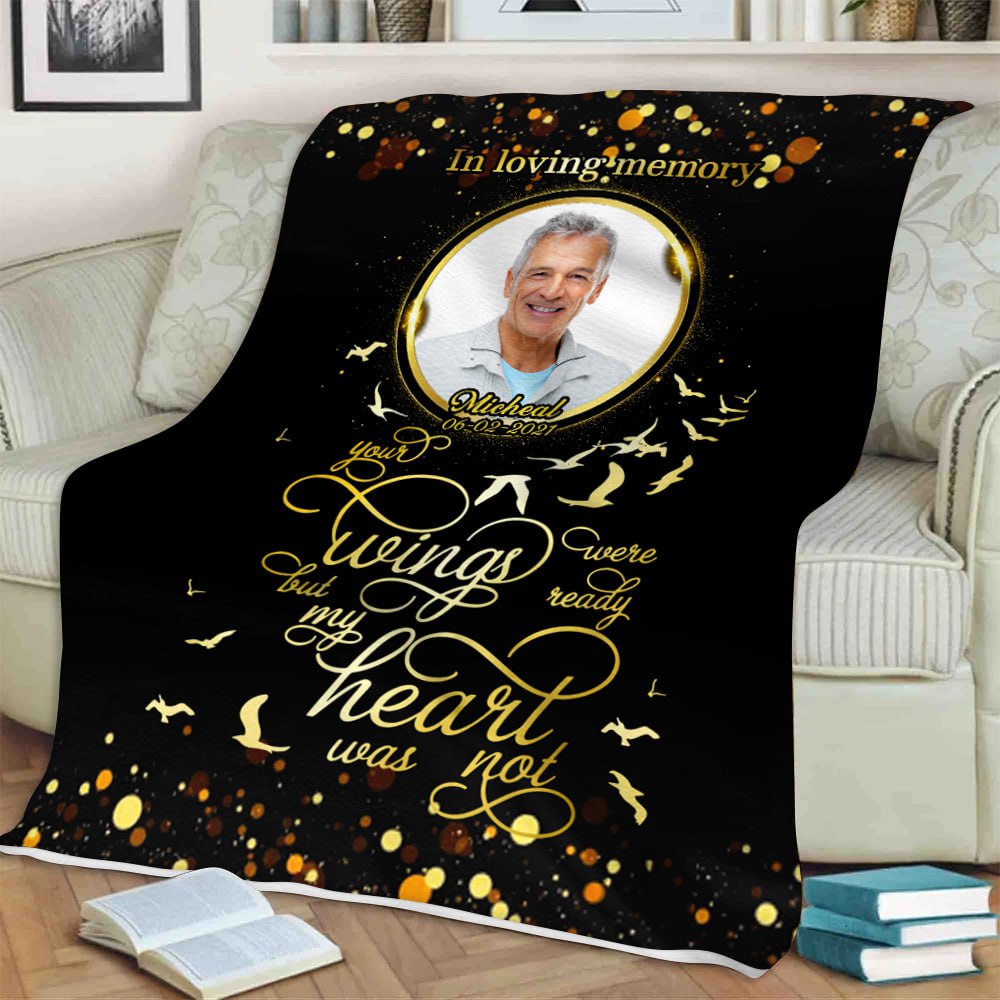 My Heart Was Not Ready Personalized Photo Tumbler Memorial photo_2023-03-03_14-00-00_2.jpg