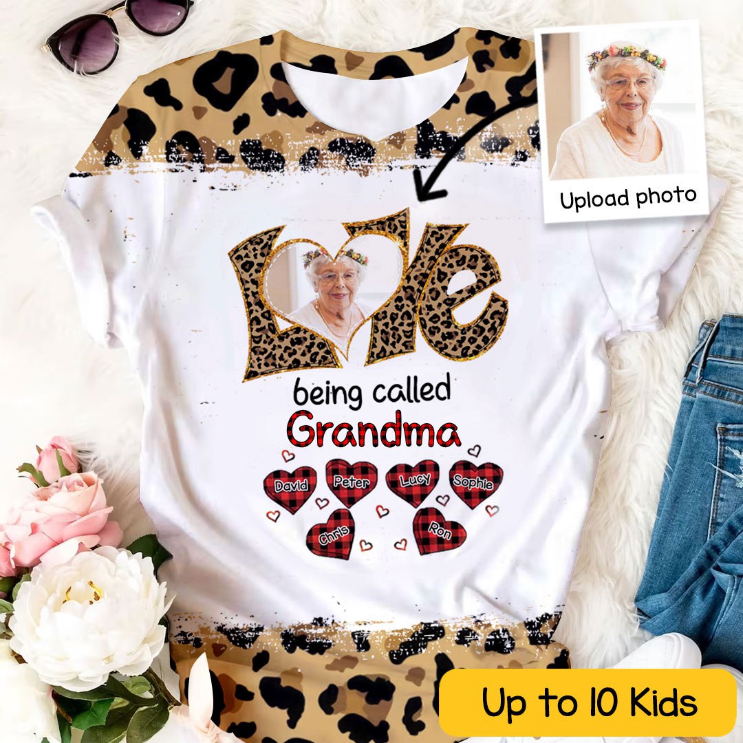 Colorful Leopard Grandma Sweet Plaid Heart Kids - Personalized 3D Shirt - Gift For Grandma, Mother's Day, Birthday Gift photo_2024-03-14_14-32-10.jpg