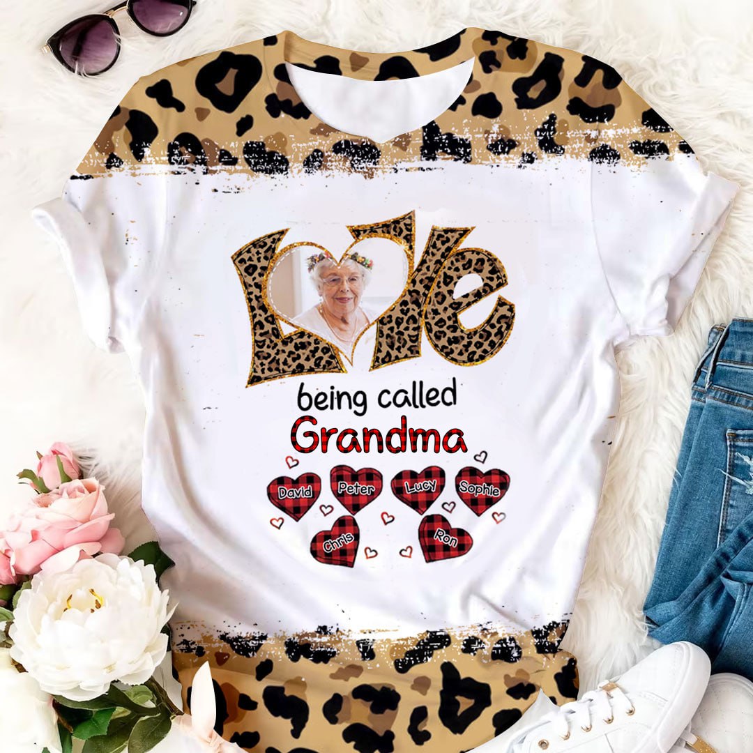 Colorful Leopard Grandma Sweet Plaid Heart Kids - Personalized 3D Shirt - Gift For Grandma, Mother's Day, Birthday Gift photo_2024-03-14_14-32-10_2.jpg
