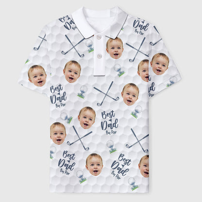 Custom Face Kids Photo Polo Shirt, Custom Best Dad By Par Polo Shirt For Dad, Father's Day Gift For Dad, Father, Shirt Gift For Golf Lover photo_2024-07-03_09-36-30.jpg