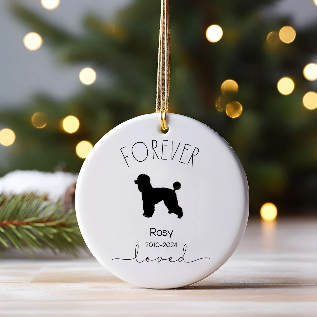 Custom Dog Breed Memorial Ornament, Dog Memorial Christmas Ornament, Loss of Pet Gift, Personalized Gift Ceramic Ornment, Loss of Dog,Pet Memorial Keepsake photo_2024-10-10_14-30-27.jpg