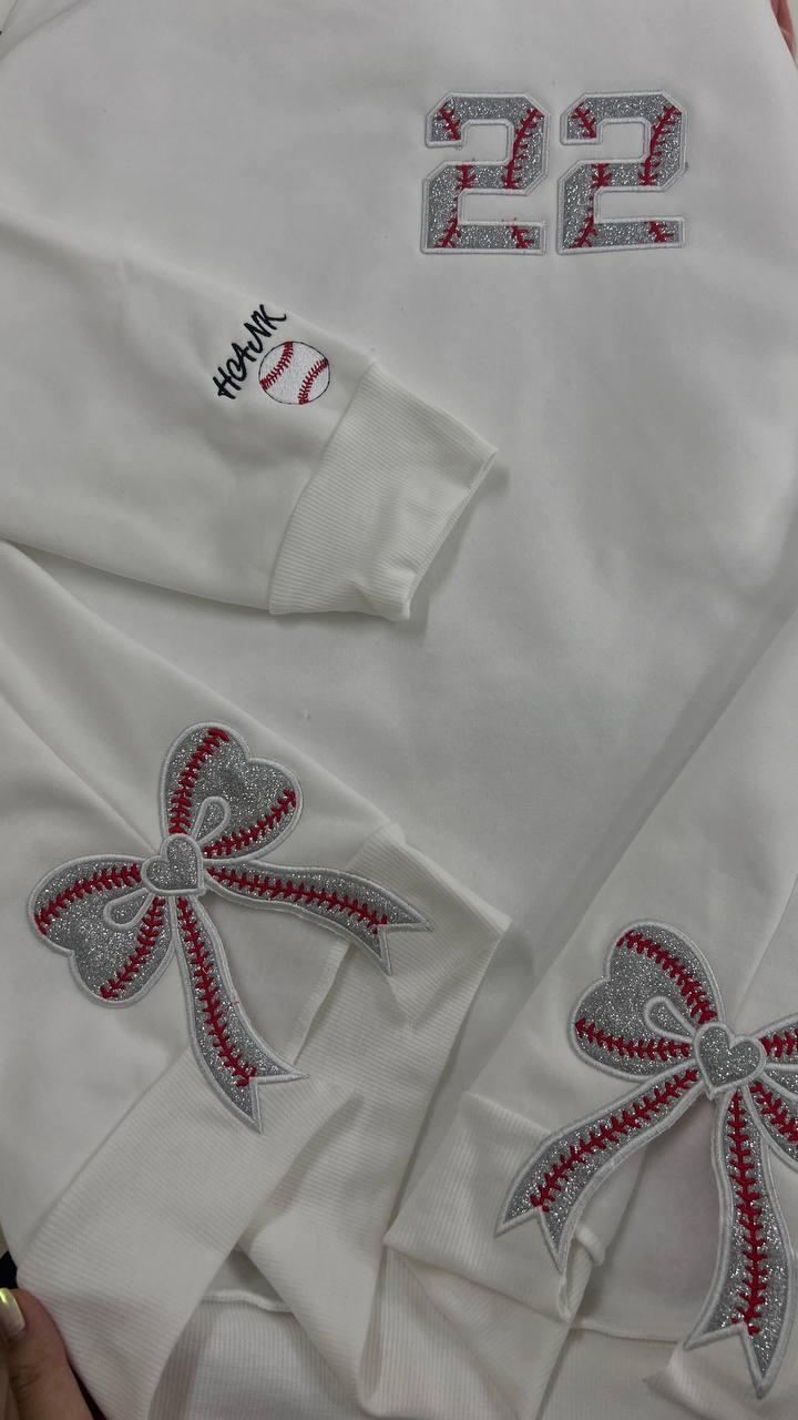 Personalized Baseball Side Bow Applique Side Bow Machine Embroidery Sweatshirt, Baseball Embroidered Sweatshirt, Gift For Baseball Mom photo_2024-11-13_14-16-26_6bc5afac-752d-4dda-ae7e-9610d8039553.jpg