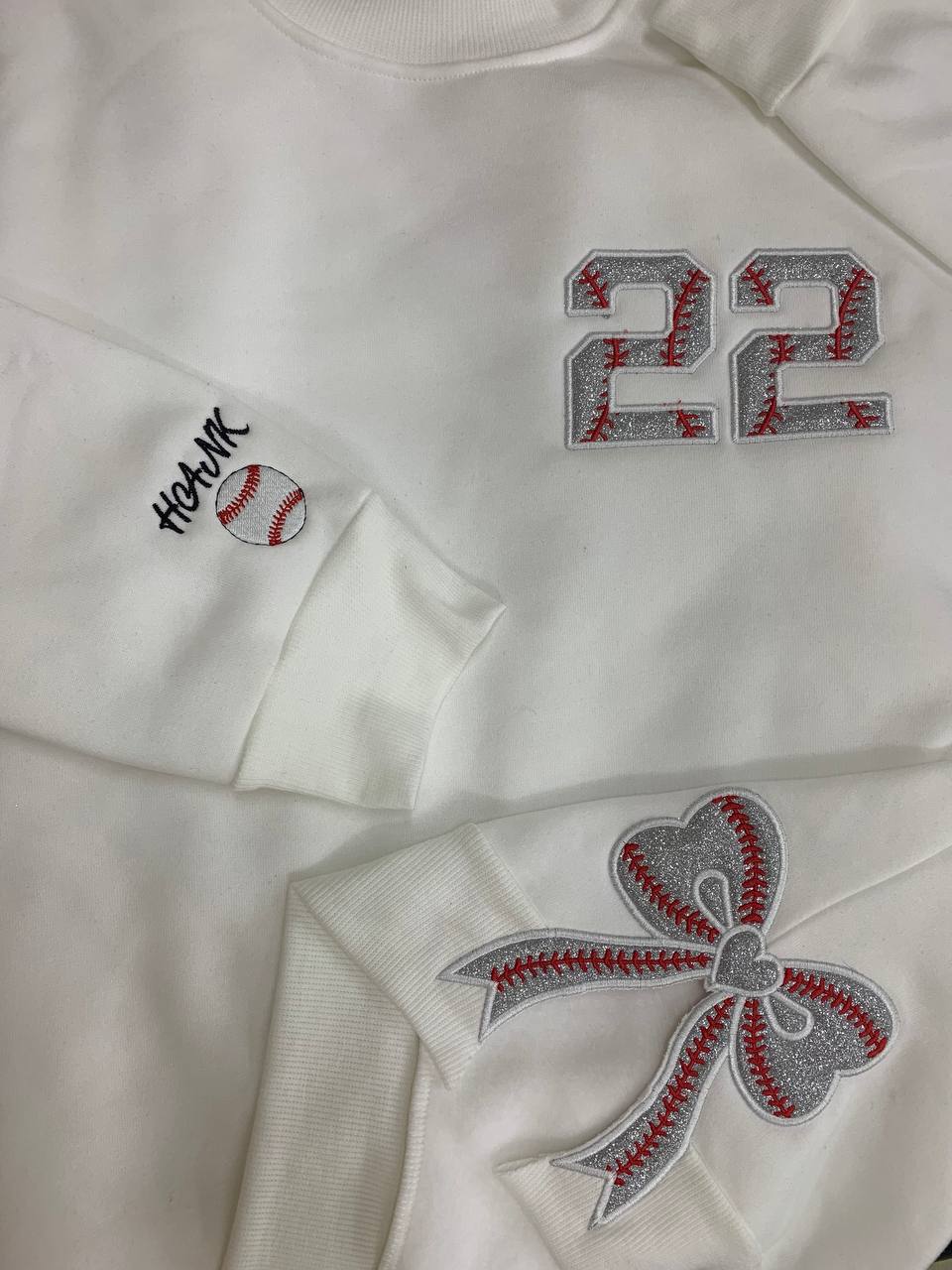 Personalized Bundle Sport Side Bow Applique Side Bow Machine Embroidery Sweatshirt, Baseball Embroidered Sweatshirt, Volleyball/Football/Soccer/Softball Embroidered Sweatshirt photo_2024-11-13_16-45-17_2.jpg