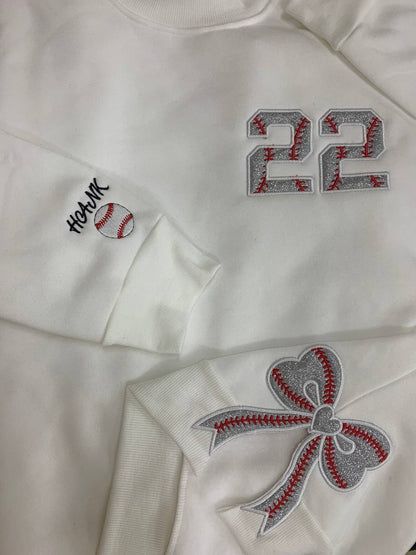 Personalized Baseball Side Bow Applique Side Bow Machine Embroidery Sweatshirt, Baseball Embroidered Sweatshirt, Gift For Baseball Mom photo_2024-11-13_16-45-17_2_d3f82c1f-d994-4c4d-8f94-8bc4c743a91b.jpg