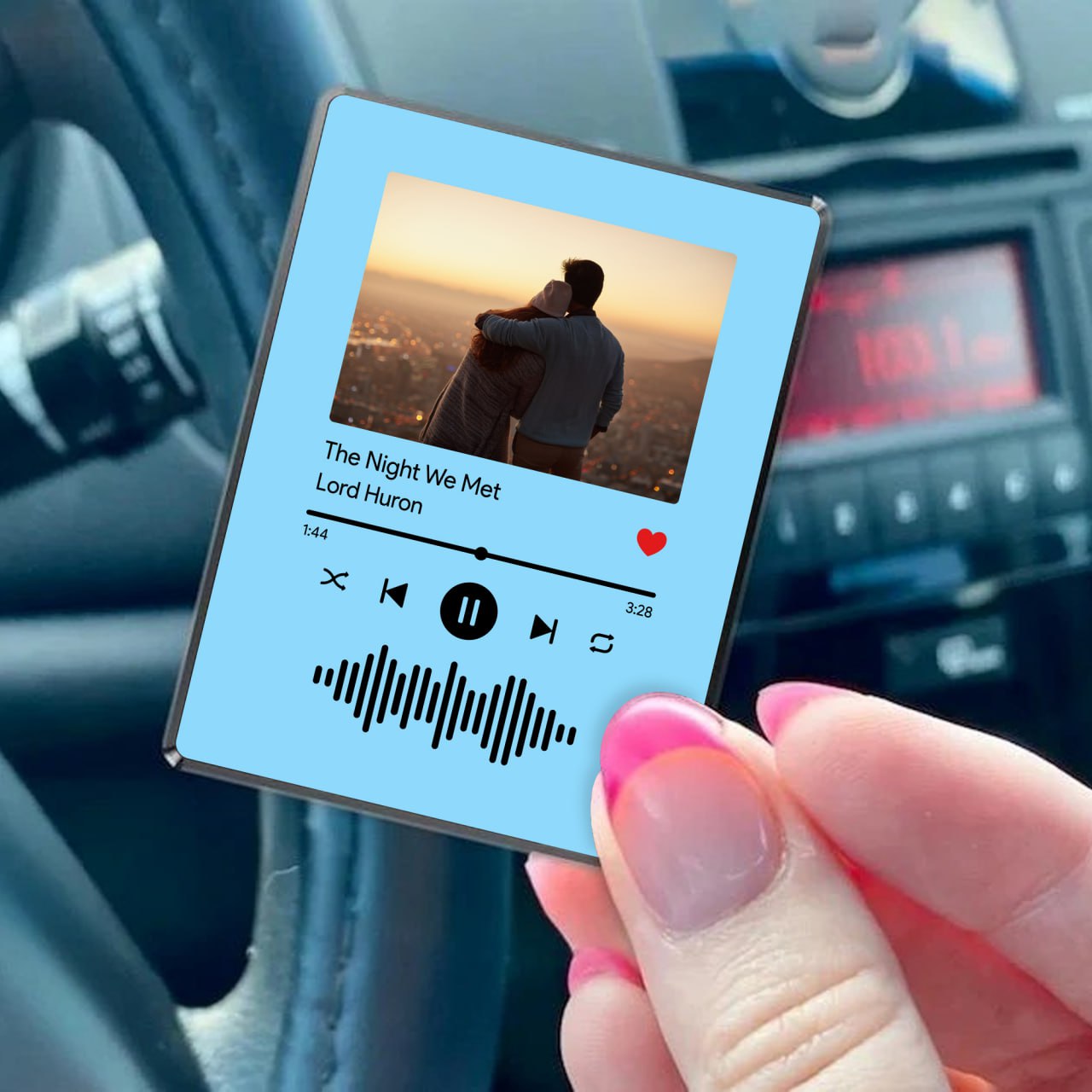 Custom Visor Clip your photo & music favorite song, Personalized Photo Car Visor Clip, Picture Car Visor Clip, Car Accessories, Custom Couple Photo Car Decorations, Car Charms photo_2025-01-23_15-04-54.jpg