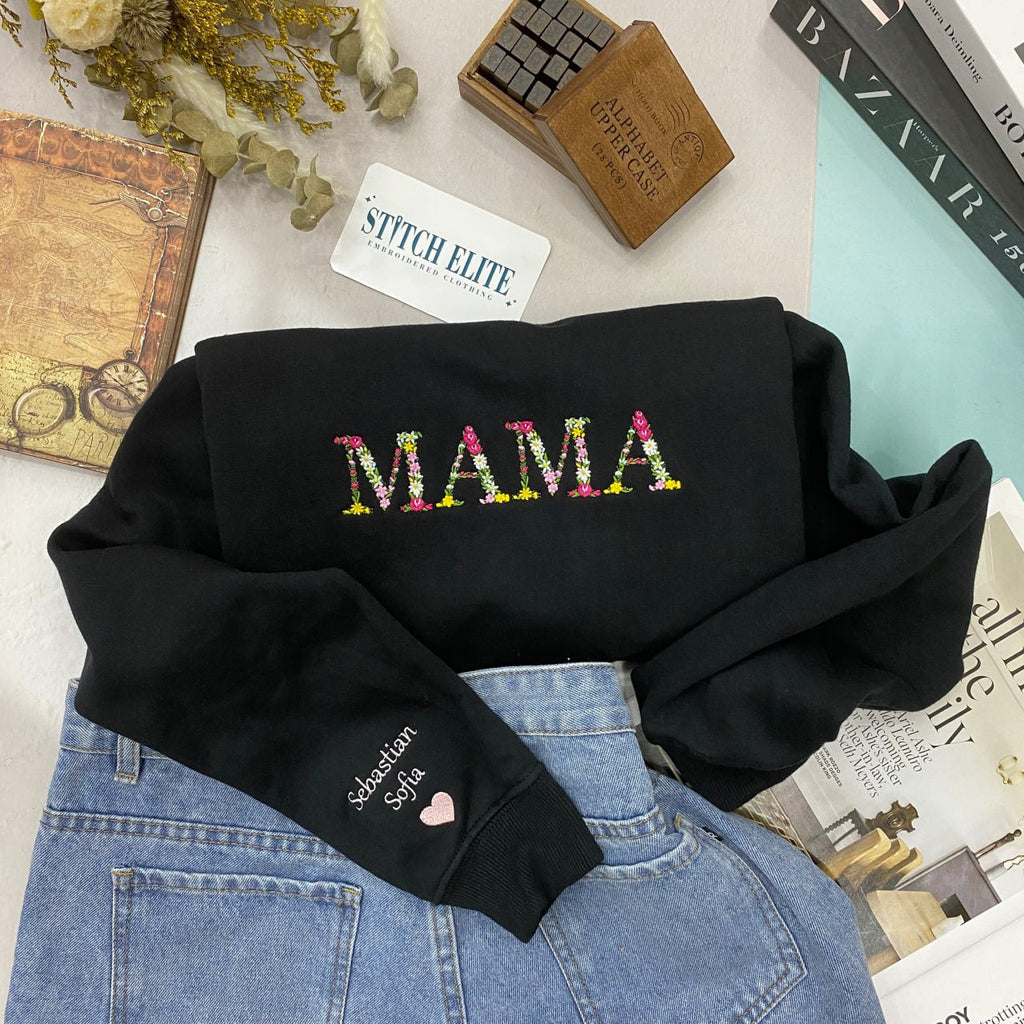 Colorful Flower Mama - Personalized Embroidered Apparel - Gift For Mother photo_6_2024-02-28_11-33-32_92b8fcef-fe16-46dc-99f0-19d18725df0e.jpg?v=1742187633