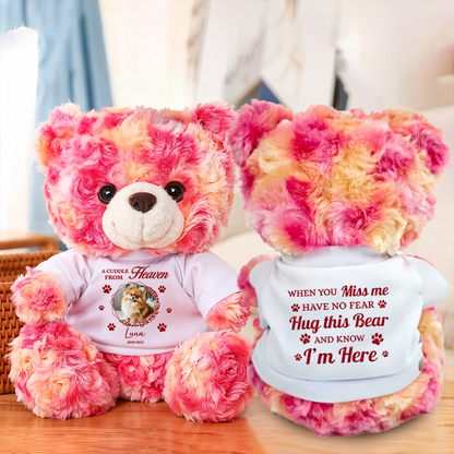 Custom Photo Dog Loss - Personalized Teddy Bear