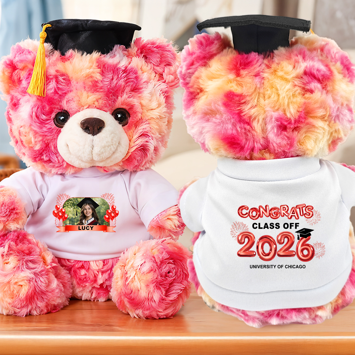 Custom Class Of 2026 Personalized Graduation Teddy Bear