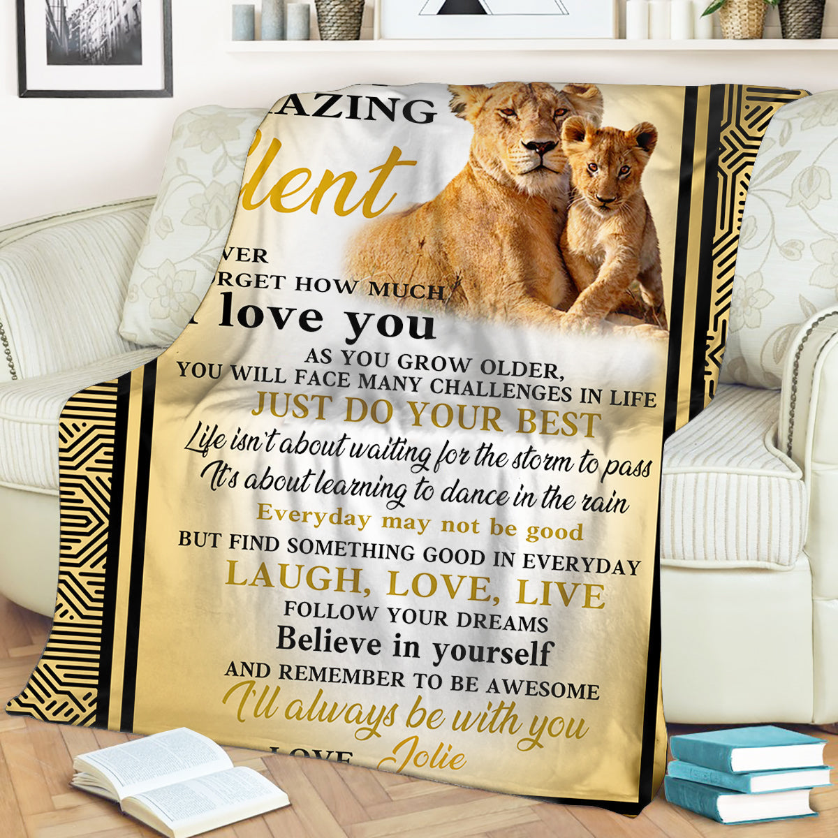I Will Always Love You - Personalized Blanket - Gift For Daughter Or Son preview_9d17e7d1-a11f-436c-918a-5b4eba63d0ff.jpg