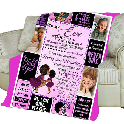 I Am Always Right There In Your Heart - Personalized Photo Blanket - Gift For Daughter preview_c7d1a200-c33f-4542-a476-0ddea2790867.jpg