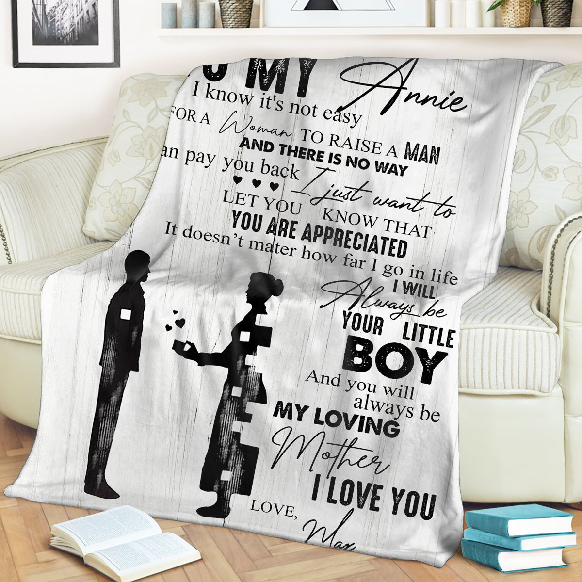 Personalized Name Blanket - Custom Gift For Moms - Good Gift For Mom Birthday Mother's Day - I Will Always Be Your Little Boy preview_ff857b60-567c-49c4-b9c4-e5807e6f3312.jpg
