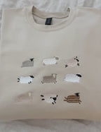 Lost Sheep Embroidered Sweatshirt Jesus Leaves The 99 The Lord My Shepherd Crewneck Psalm 23 Christian Apparel Sweater Faith Cozy Gift