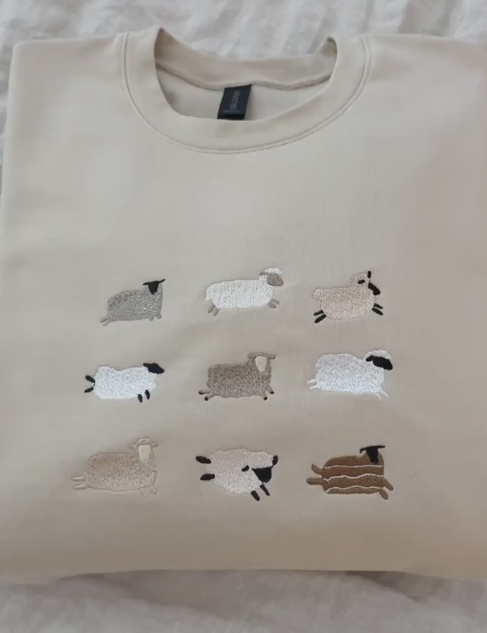 Lost Sheep Embroidered Sweatshirt Jesus Leaves The 99 The Lord My Shepherd Crewneck Psalm 23 Christian Apparel Sweater Faith Cozy Gift